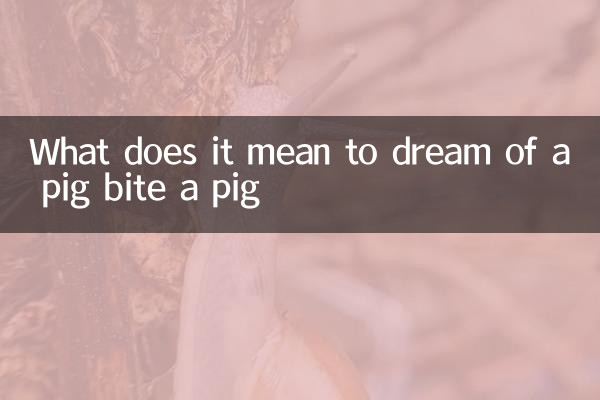 Que signifie rêver d'un cochon mordre un cochon