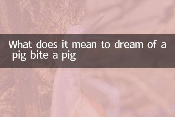 Que signifie rêver d'un cochon mordre un cochon