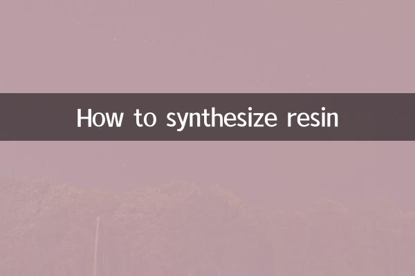 Comment synthétiser la résine