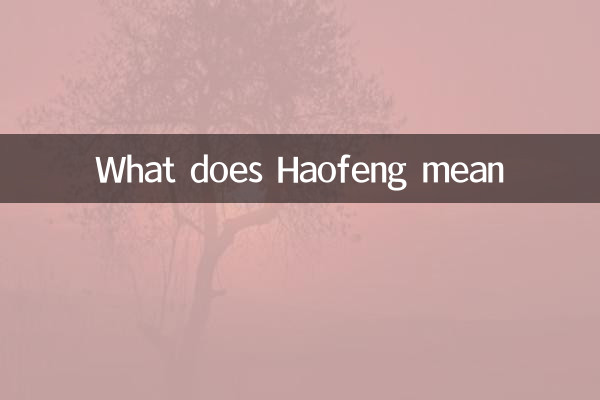 Que signifie haofeng