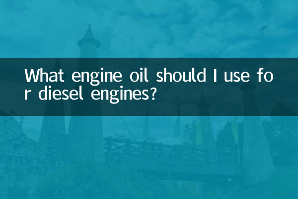 Que óleo de motor devo usar para motores diesel?