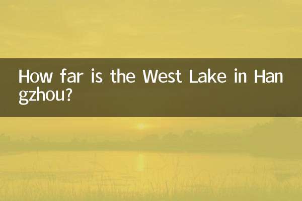 How far is the West Lake in Hangzhou?