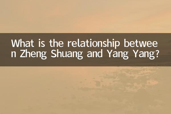 Welche Beziehung besteht zwischen Zheng Shuang und Yang Yang?