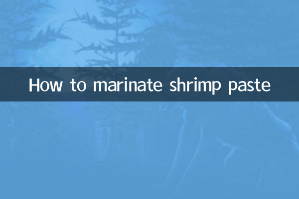 So marinieren Sie Garnelenpaste
