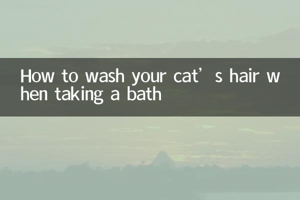 Como lavar o cabelo do seu gato durante o banho