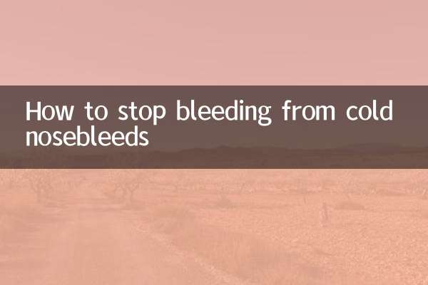 Come fermare l'emorragia da raffreddore e sangue dal naso