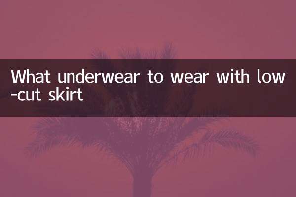 Quels sous-vêtements porter avec une jupe décolletée