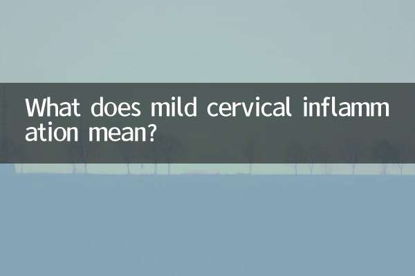 হালকা সার্ভিকাল প্রদাহ মানে কি?