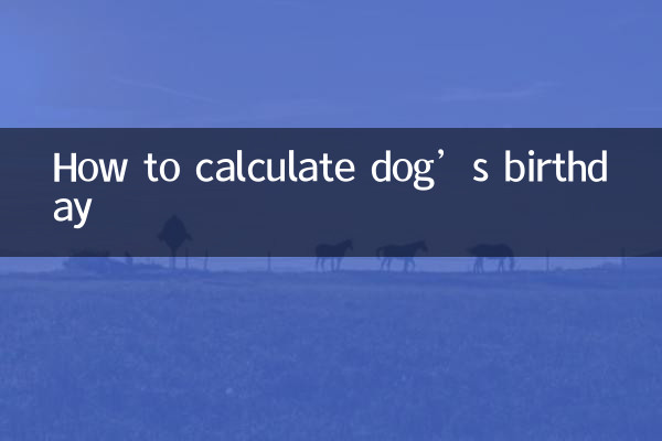 Comment calculer l'anniversaire d'un chien