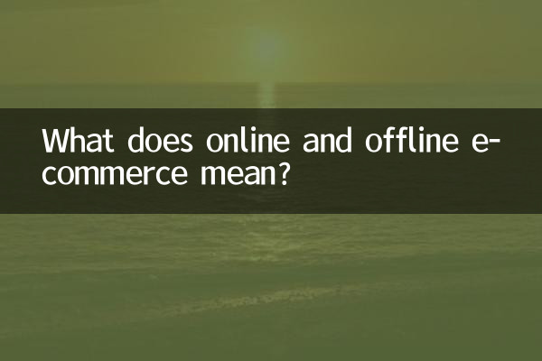 অনলাইন এবং অফলাইন ই-কমার্স মানে কি?