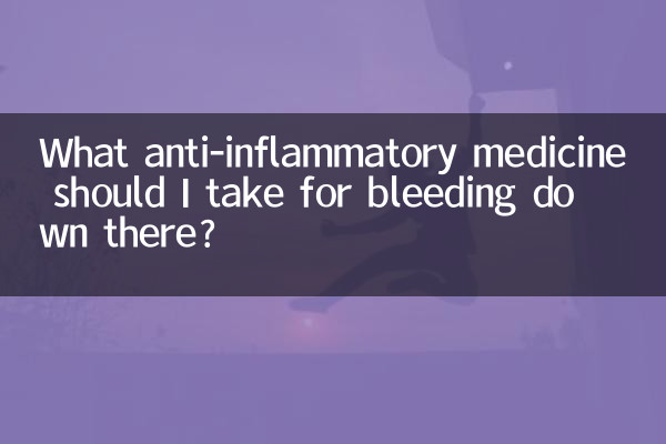 そこからの出血にはどのような抗炎症薬を服用すればよいですか?