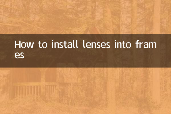 Como instalar lentes em armações