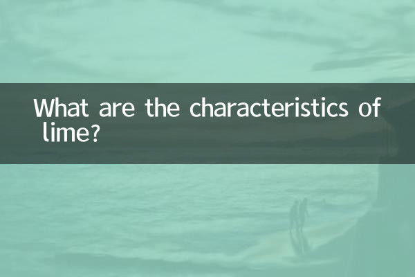 What are the characteristics of lime?