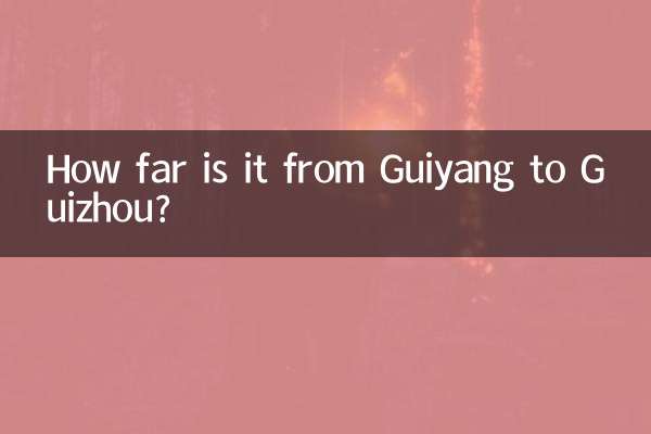गुईयांग से गुइझोउ कितनी दूर है?