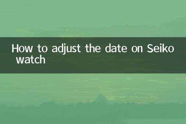 Come regolare la data sull'orologio Seiko