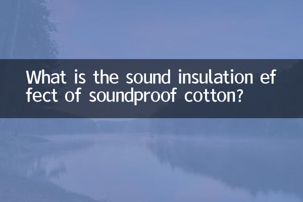 Quel est l’effet d’isolation phonique du coton insonorisé ?