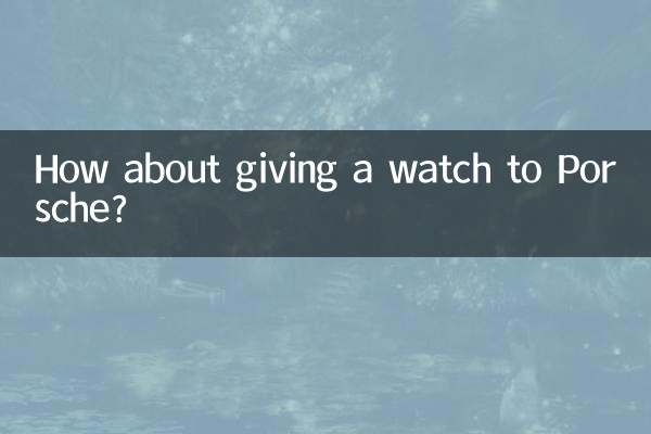 ¿Qué tal regalarle un reloj a Porsche?