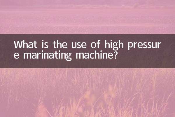 ما هو استخدام آلة التنقيع ذات الضغط العالي؟