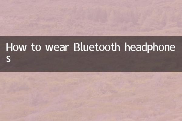 蓝牙耳机怎么戴的