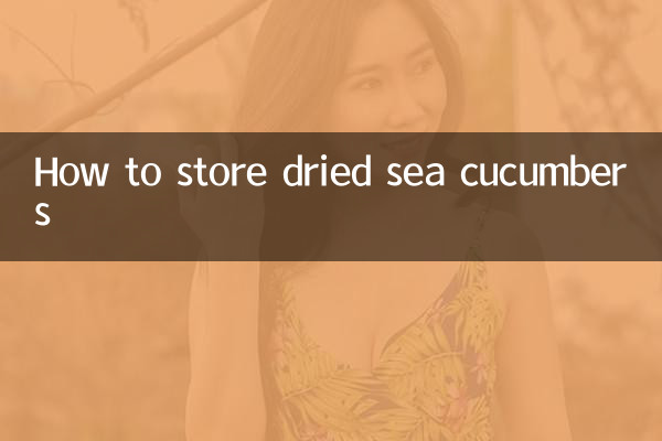Cómo almacenar pepinos de mar secos