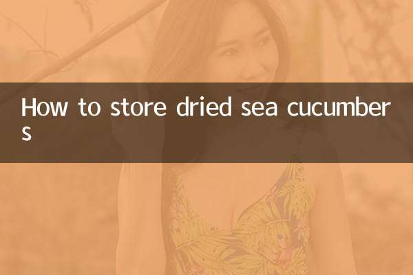 Comment conserver les concombres de mer séchés