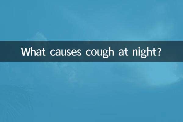 晚上咳嗽什么原因