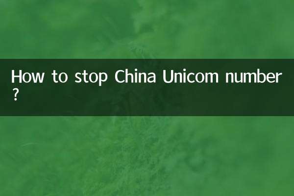How to stop China Unicom number?