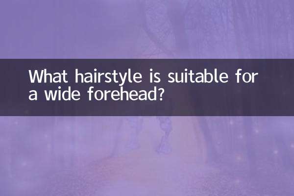 Welche Frisur eignet sich für eine breite Stirn?