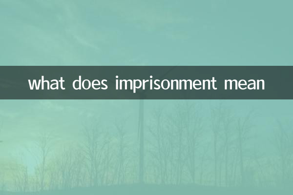 what does imprisonment mean