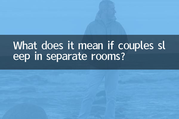 দম্পতিরা আলাদা ঘরে ঘুমালে এর অর্থ কী?