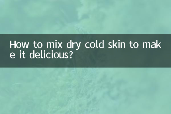 Como misturar pele seca e fria para ficar deliciosa?