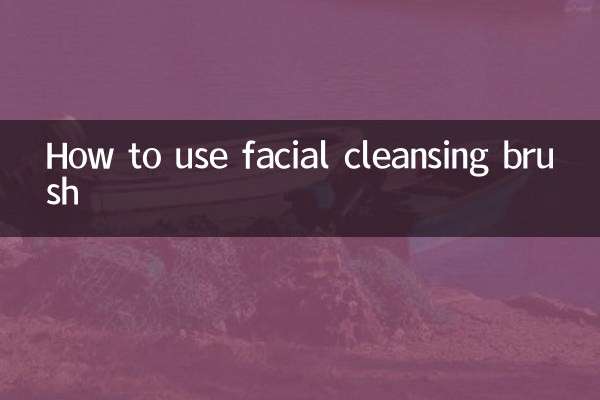How to use facial cleansing brush