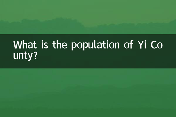 What is the population of Yi County?