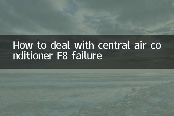 Como lidar com a falha F8 do ar condicionado central