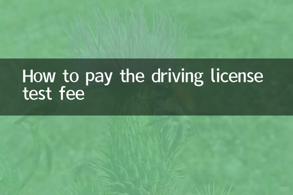 How to pay the driving license test fee