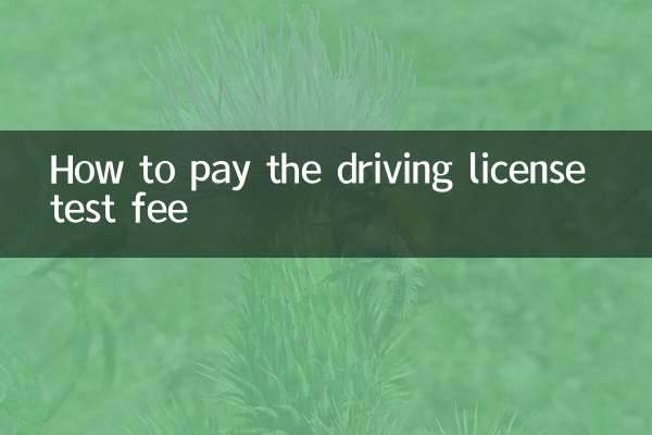 How to pay the driving license test fee