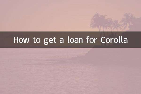 卡罗拉怎么贷款