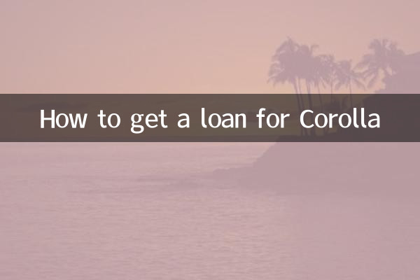 So erhalten Sie einen Kredit für Corolla