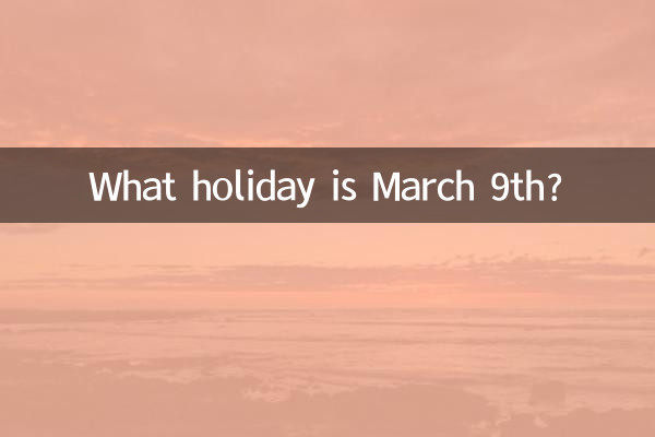 Какой праздник 9 марта?