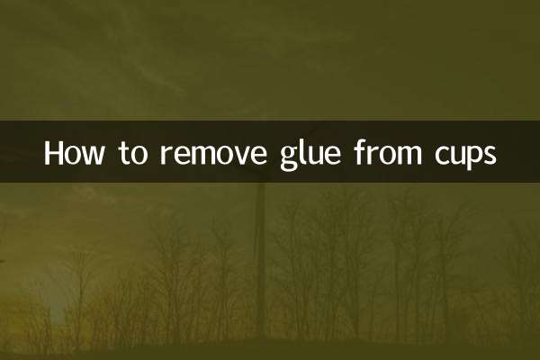 Come rimuovere la colla dalle tazze