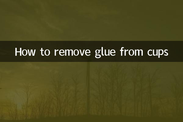 Come rimuovere la colla dalle tazze