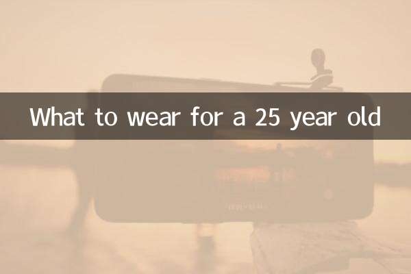 Что надеть 25-летнему?