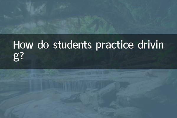 Como os alunos praticam a direção?