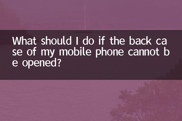 Was soll ich tun, wenn sich die Rückseite meines Mobiltelefons nicht öffnen lässt?