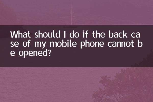O que devo fazer se a parte traseira do meu celular não puder ser aberta?