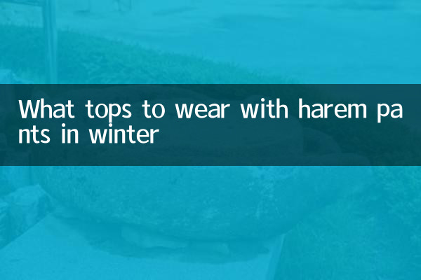 ما هي الملابس التي يمكنك ارتداؤها مع السراويل الحريم في الشتاء