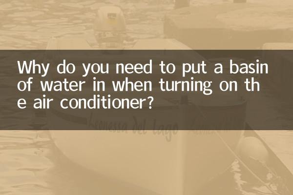 Pourquoi faut-il mettre une bassine d'eau dedans lorsque l'on allume le climatiseur ?