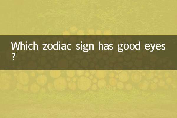 ¿Qué signo del zodíaco tiene buenos ojos?