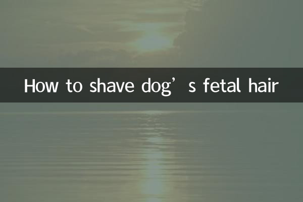 كيفية حلق شعر جنين الكلب