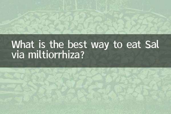 Wie isst man Salvia miltiorrhiza am besten?